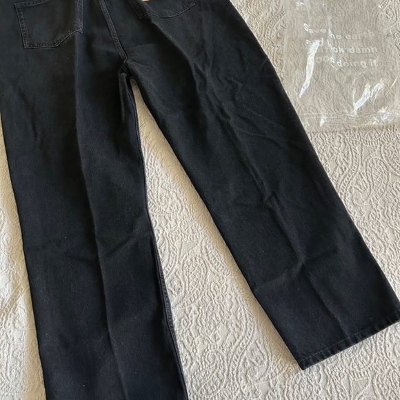 NWT Reformation Abby High Rise Straight Black Jeans, sz 33 - Picture 5 of 9